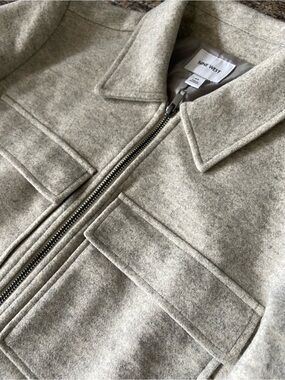 Oatmeal overshirt jacket